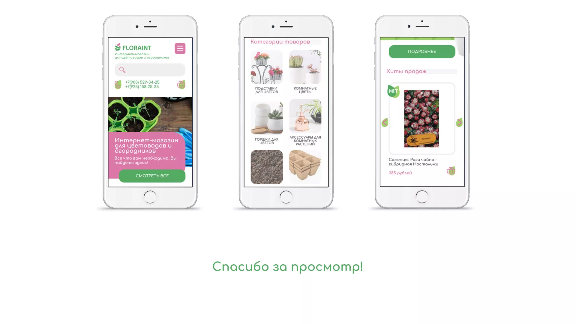 Создание логотипа и интернет-магазина «FLORAINT» в Балаково
