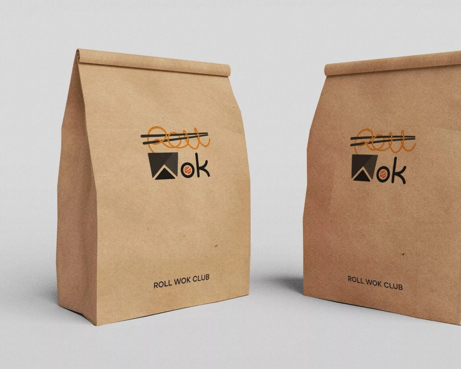 Создание дизайна упаковки суши-бара «Roll Wok Club» в Балаково