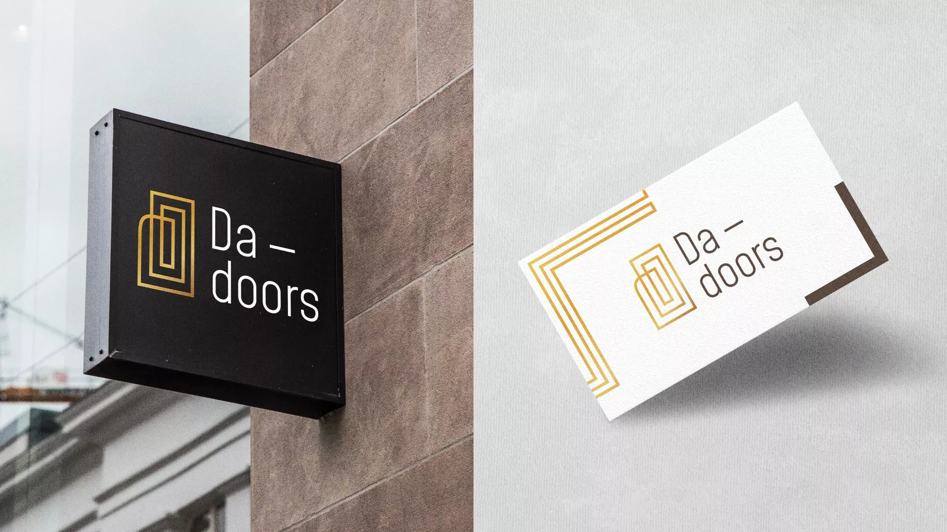 Разработка логотипа для компании «DA-DOORS» в Балаково